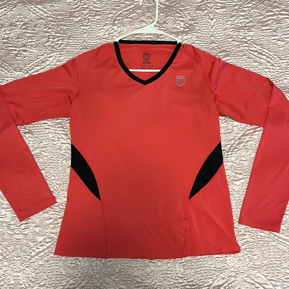 K Swiss Pink Gym Shirt USA M Size